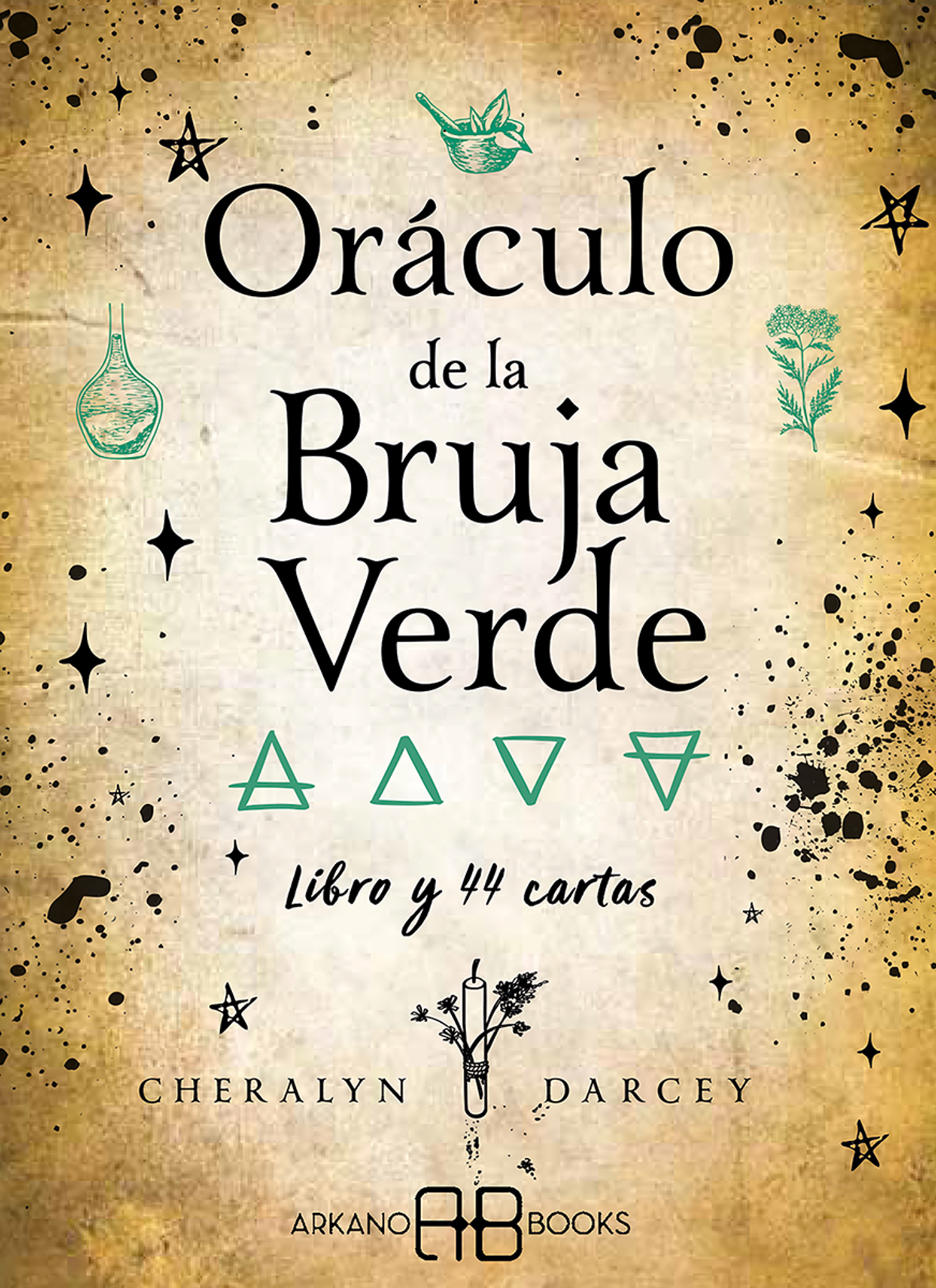 Oráculo de la bruja verde (Libro y cartas)