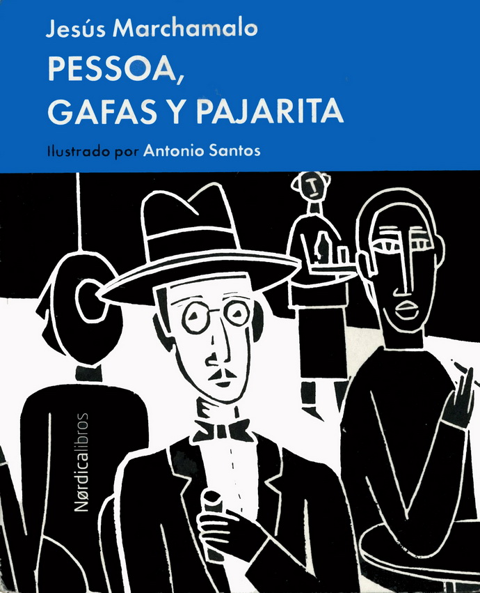 Pessoa, gafas y pajarita