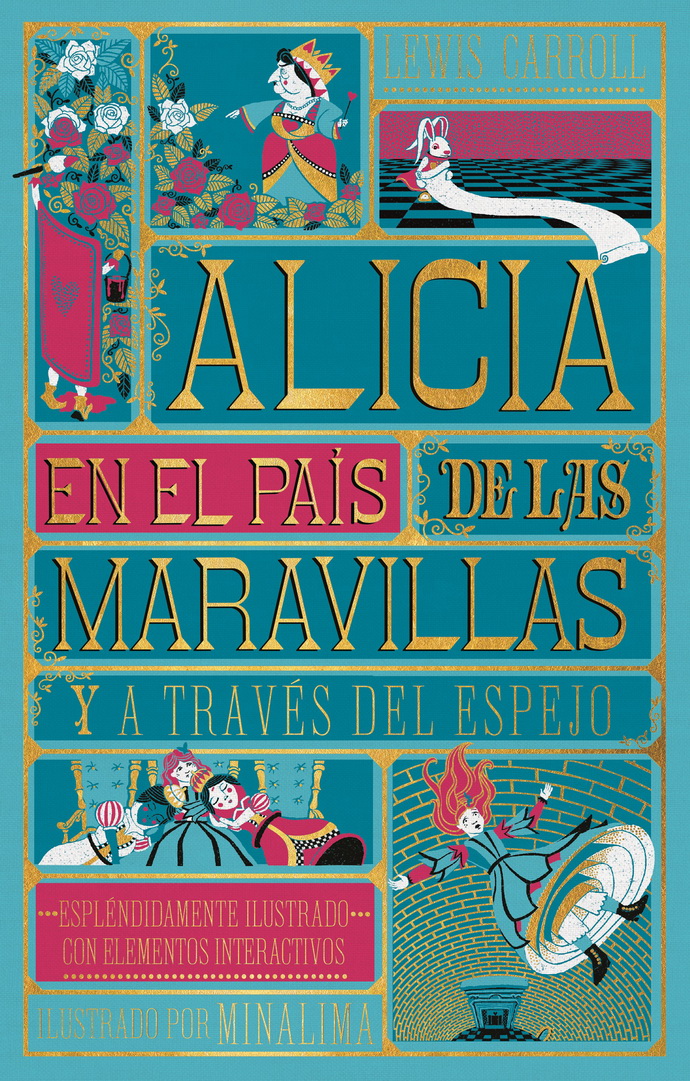 Alicia en el país de las maravillas y a través del espejo (ilustrado con elementos interactivos en 3-D)